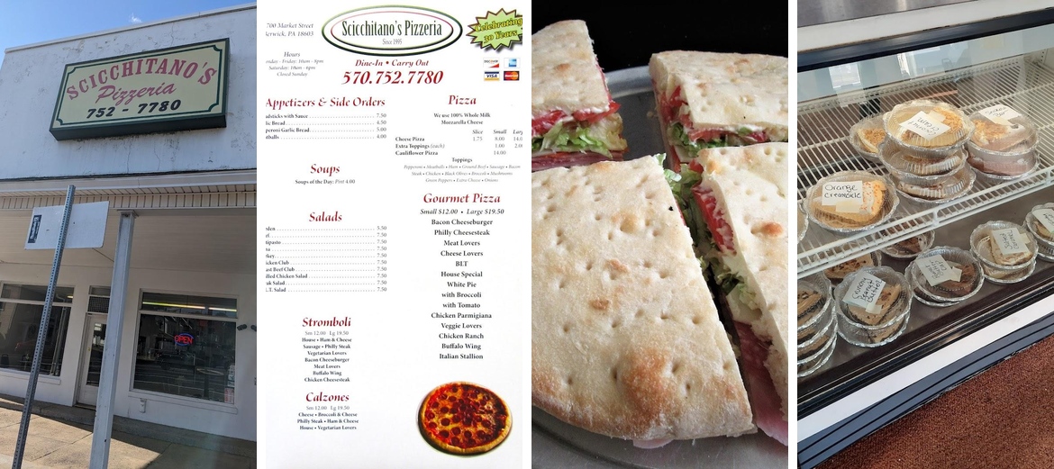 Scicchitano's Pizzeria Berwick Pa Menu