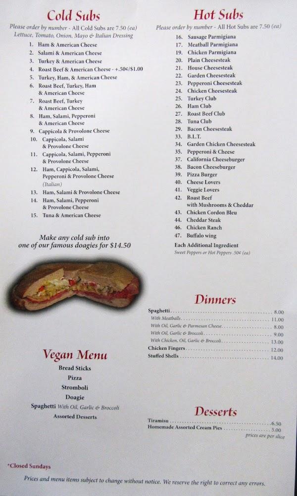 Scicchitano's Pizzeria Berwick Pa Menu image 1